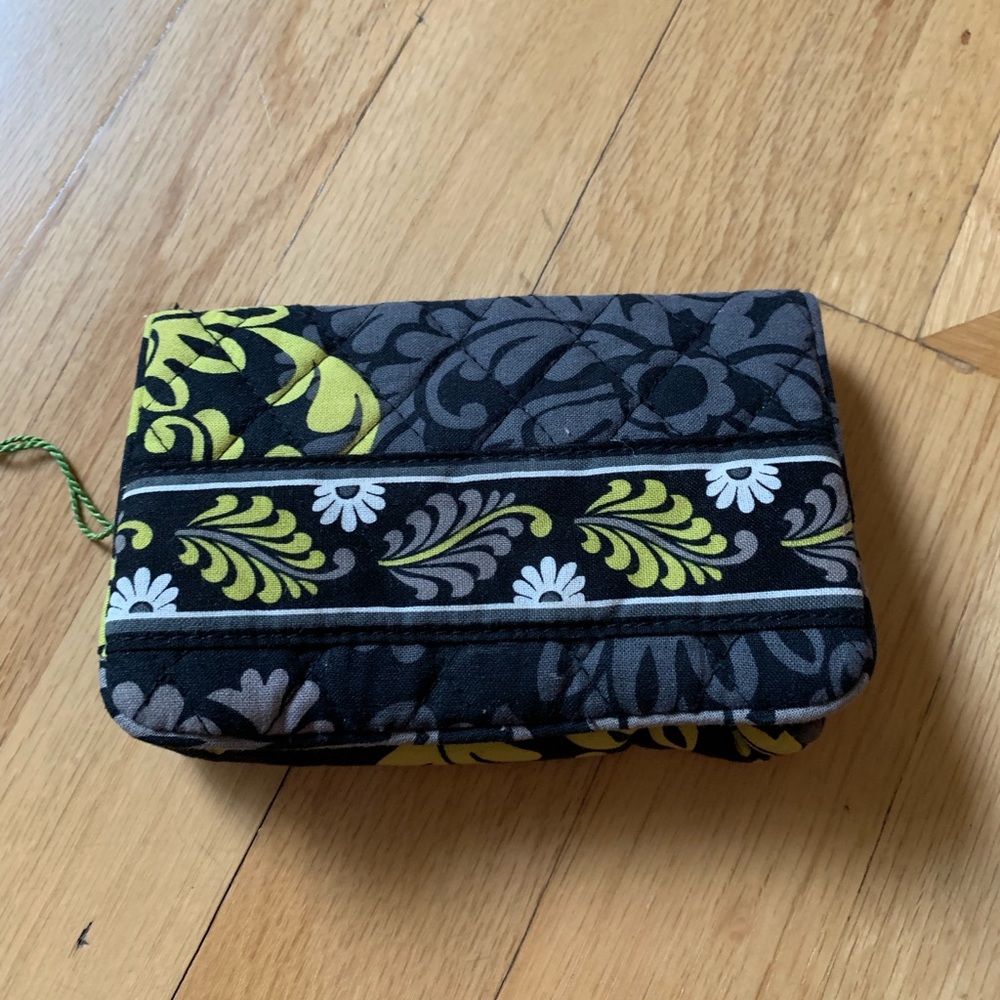 Vera Bradley Wallet in Baroque Lime and Black